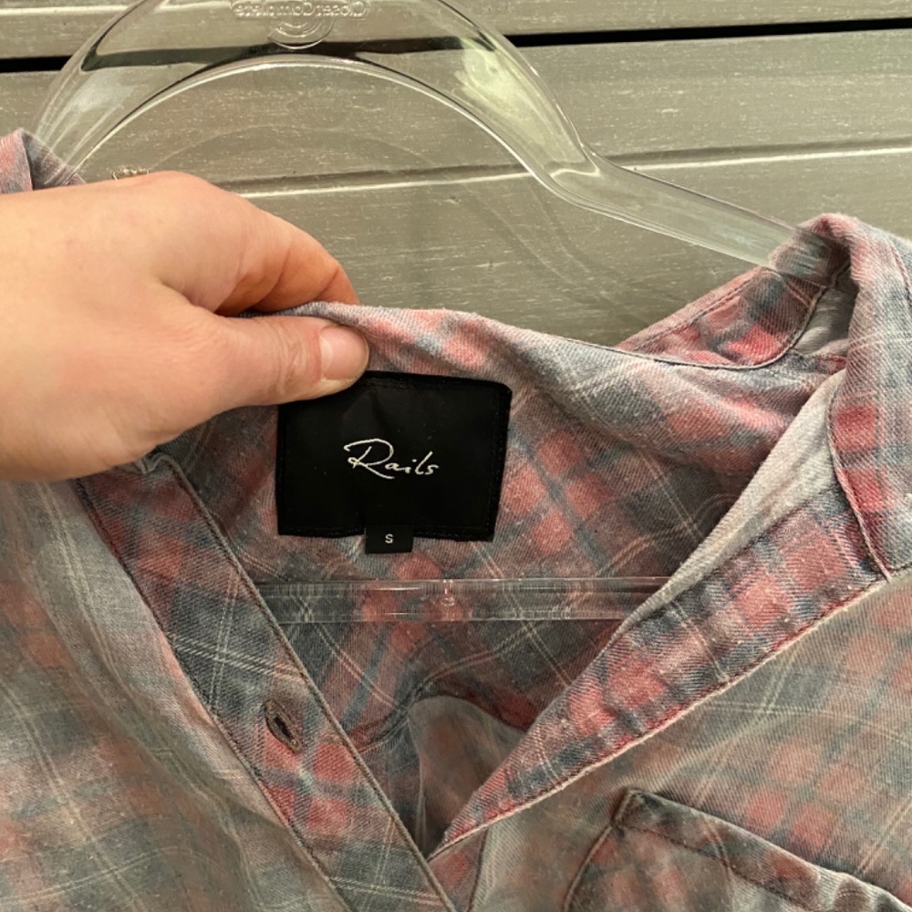 Rails Striped Button Up Top - image 2